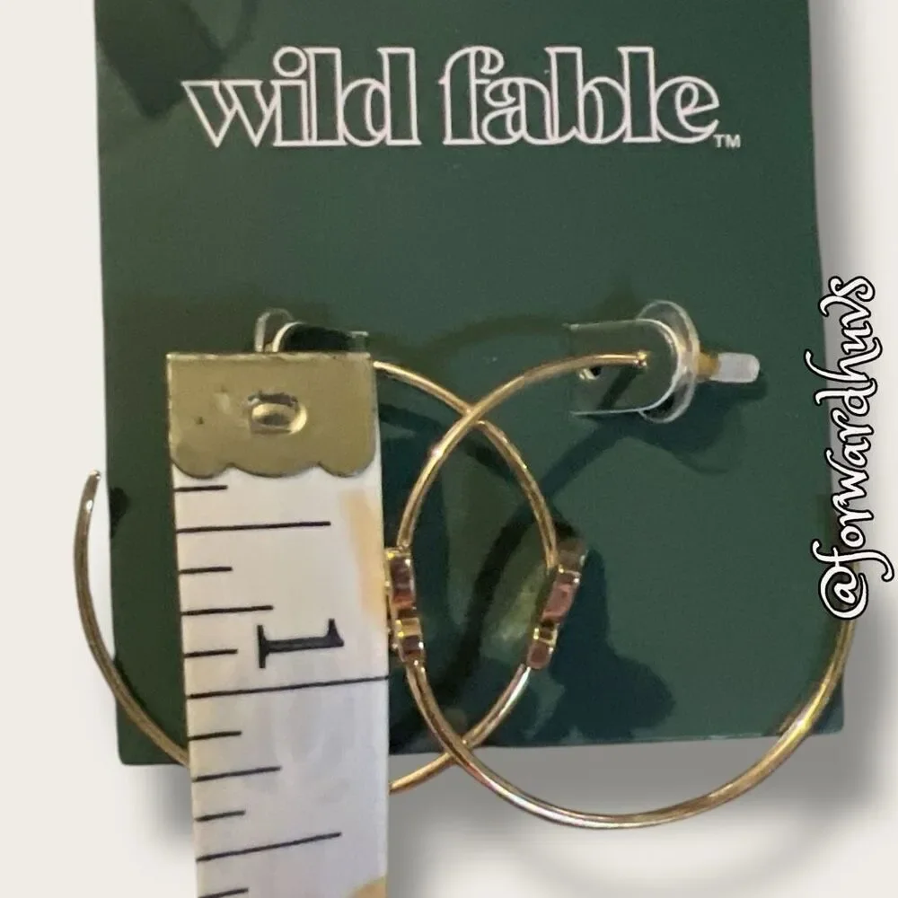 Bundle Sale 3 for $15 | Wild Fable Nickel-Free Butterfly Hoop Earrings